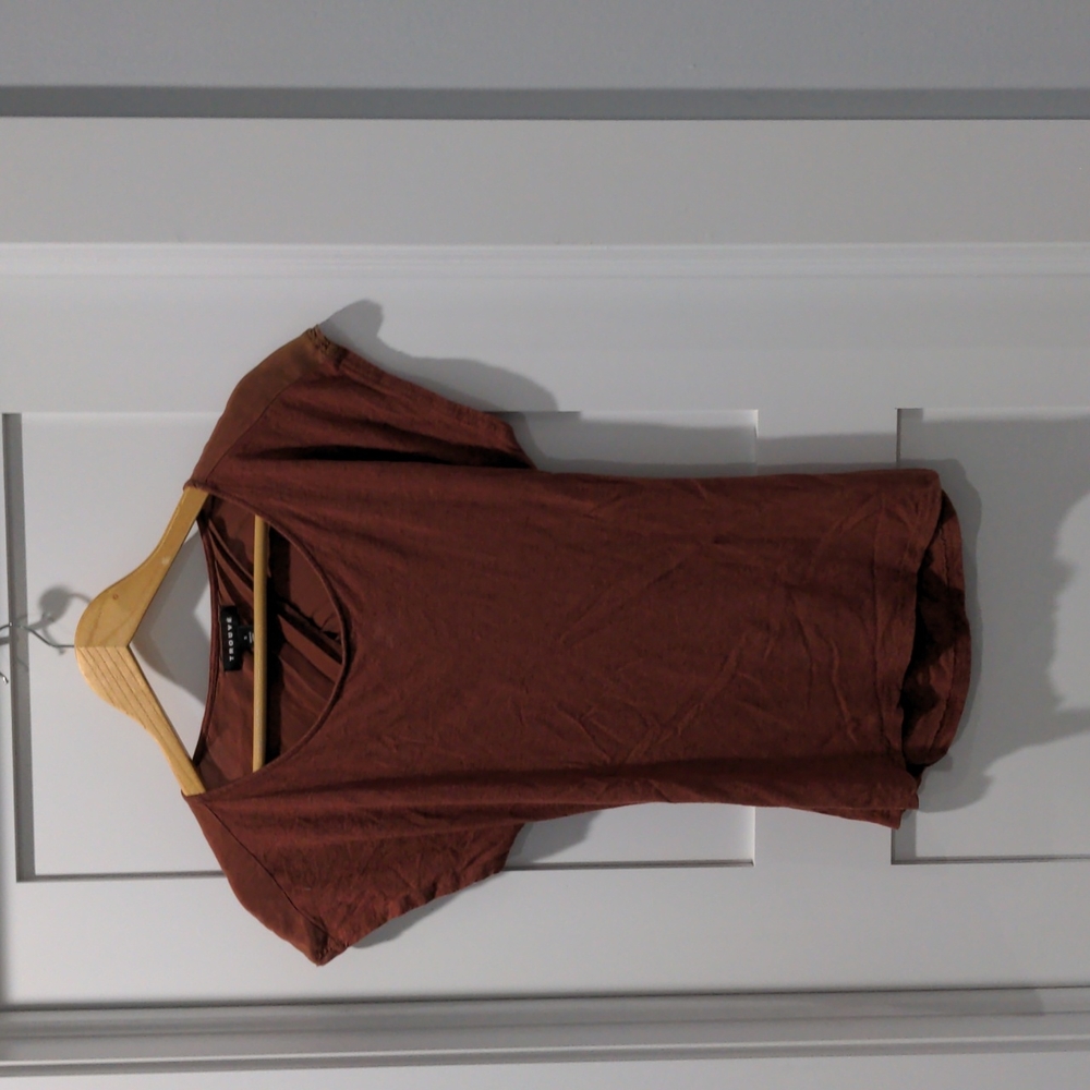 Trouve Copper Backless Shirt